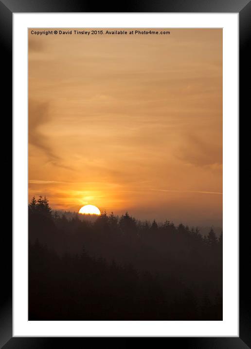 Spring Sunrise 2 Framed Mounted Print by David Tinsley