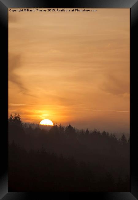 Spring Sunrise 2 Framed Print by David Tinsley
