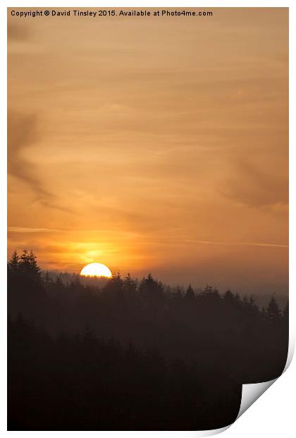 Spring Sunrise 2 Print by David Tinsley