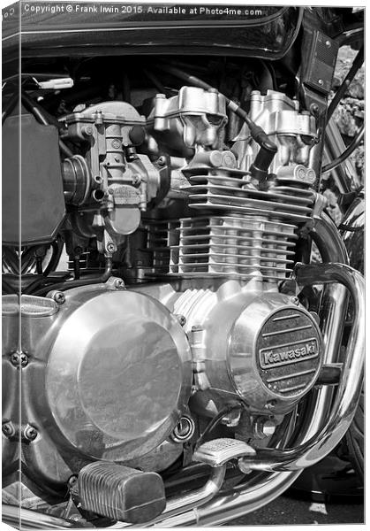  Japanese motor cycle engine Canvas Print by Frank Irwin