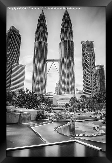 Petronas Towers Kuala Lumpa Framed Print by Keith Thorburn EFIAP/b