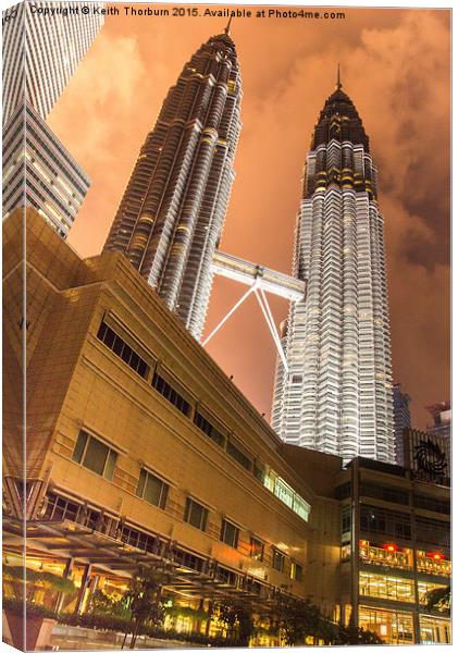 Petronas Twin Towers Canvas Print by Keith Thorburn EFIAP/b