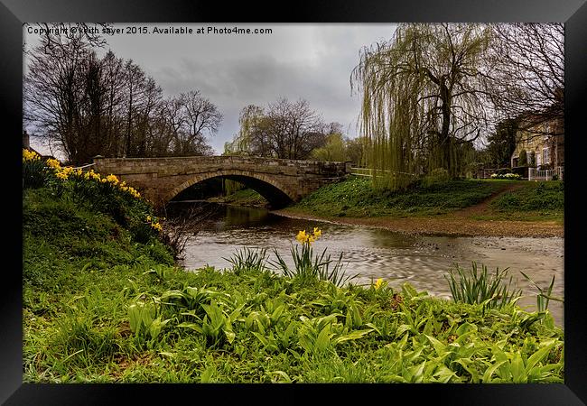  The Bridge At Sinnington Framed Print by keith sayer