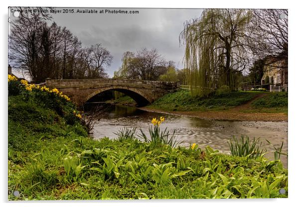  The Bridge At Sinnington Acrylic by keith sayer