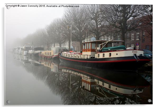  Misty Bruges Acrylic by Jason Connolly