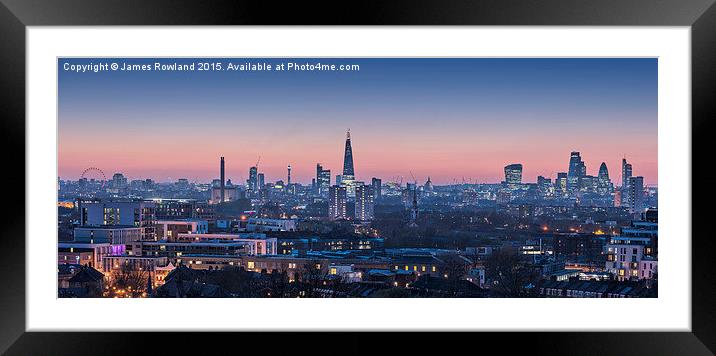 London Vista Framed Mounted Print by James Rowland