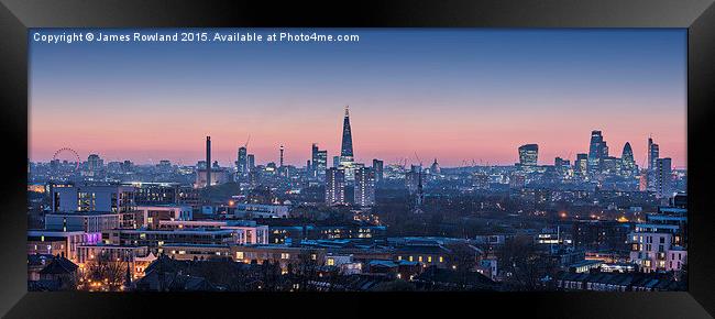 London Vista Framed Print by James Rowland