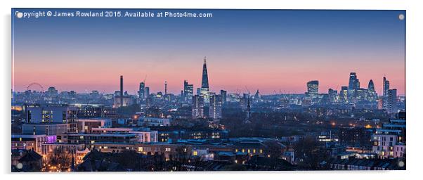 London Vista Acrylic by James Rowland