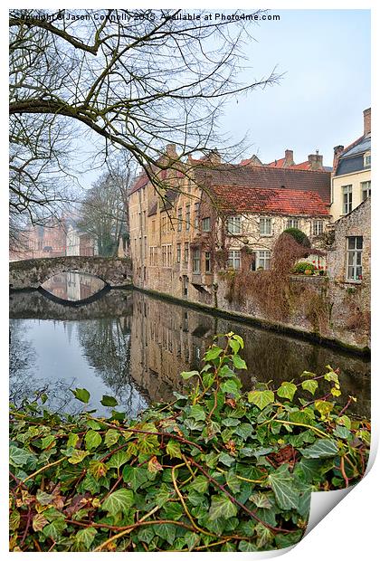  Bruges, Belgium Print by Jason Connolly