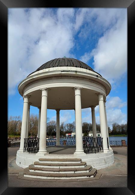  Stanley park Bandstand Framed Print by Gary Kenyon