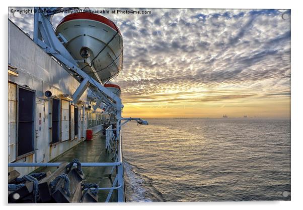  Zeebrugge Daybreak Acrylic by Jason Connolly