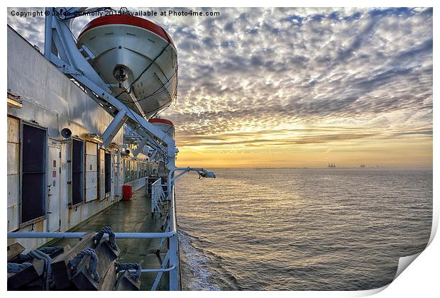  Zeebrugge Daybreak Print by Jason Connolly