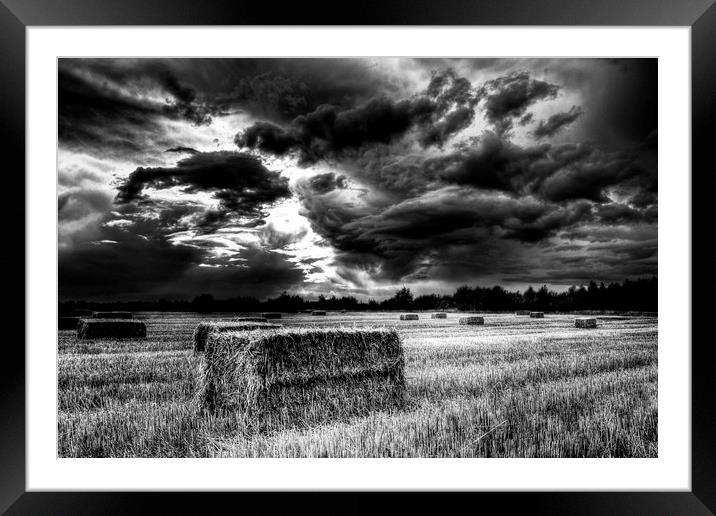  The Storm Summer Farm England Framed Mounted Print by David Pyatt