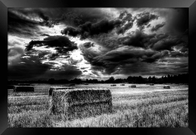  The Storm Summer Farm England Framed Print by David Pyatt