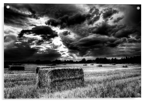  The Storm Summer Farm England Acrylic by David Pyatt