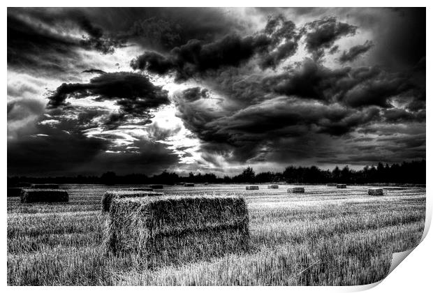  The Storm Summer Farm England Print by David Pyatt