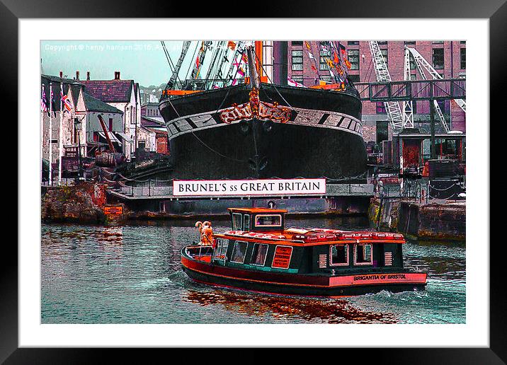  SS Great Britain Bristol Framed Mounted Print by henry harrison