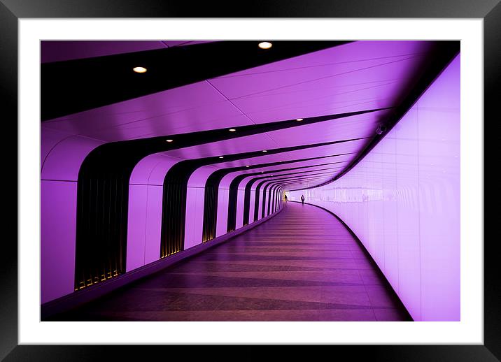  London Kings Cross Tunnel Framed Mounted Print by Adam Payne