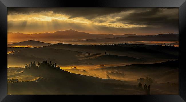 Tuscan Dawn Framed Print by Giovanni Giannandrea
