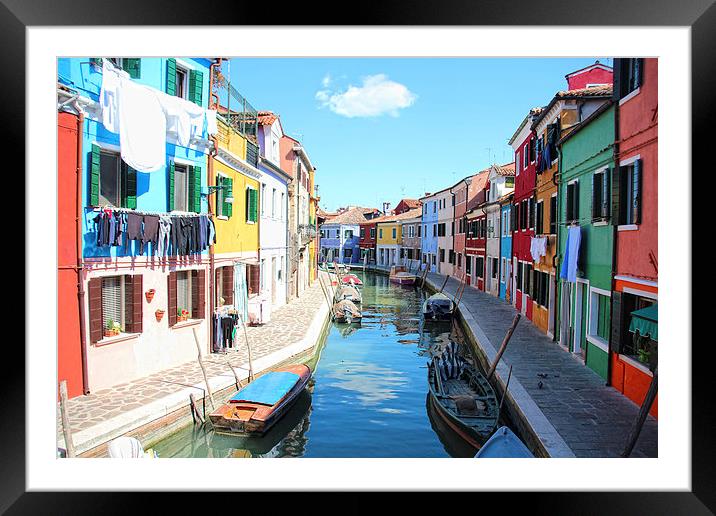  Island of Burano Framed Mounted Print by Toon Photography