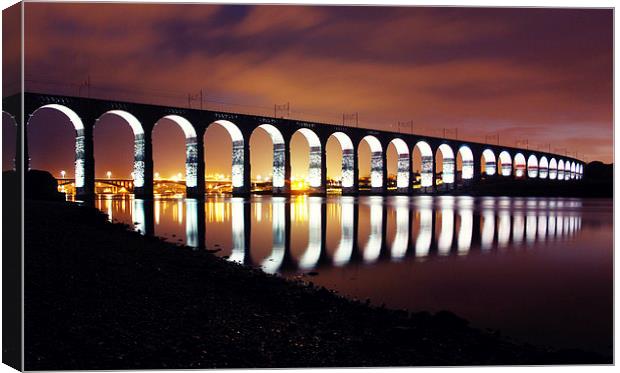  Lighting up the Tweed Canvas Print by Toon Photography