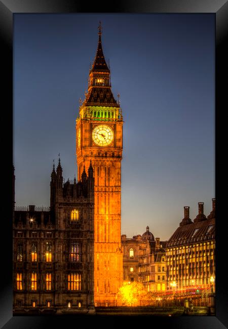 Westminster and Big Ben Framed Print by David Pyatt