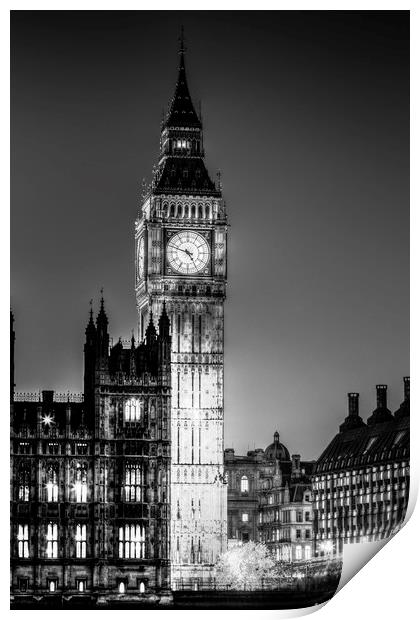 Westminster and Big Ben Print by David Pyatt