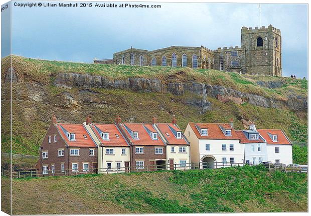  St Marys Church-Whitby. Canvas Print by Lilian Marshall