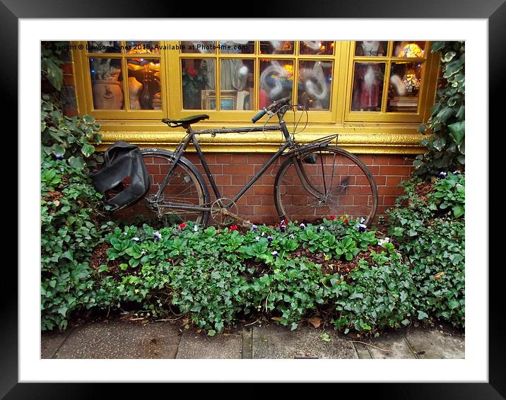  Re-cycle in London  Framed Mounted Print by Lawson Jones