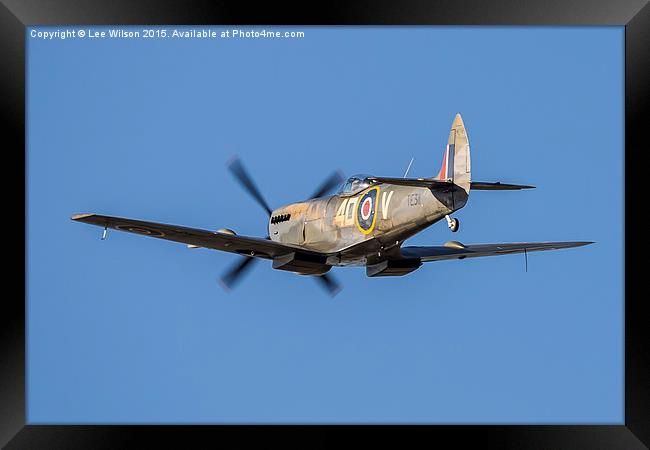 BBMF Spitfire TE311 Framed Print by Lee Wilson