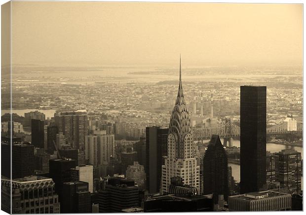 New York Skyline Canvas Print by Adam Levy