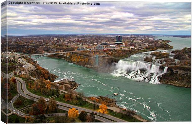 The Magnificent Niagara Falls  Canvas Print by Matthew Bates