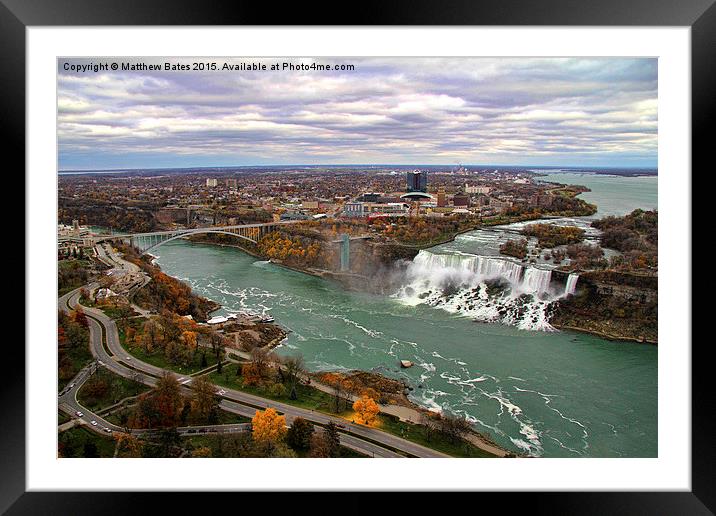 The Magnificent Niagara Falls  Framed Mounted Print by Matthew Bates