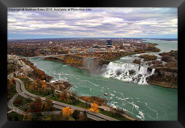 The Magnificent Niagara Falls  Framed Print by Matthew Bates