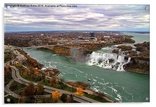 The Magnificent Niagara Falls  Acrylic by Matthew Bates