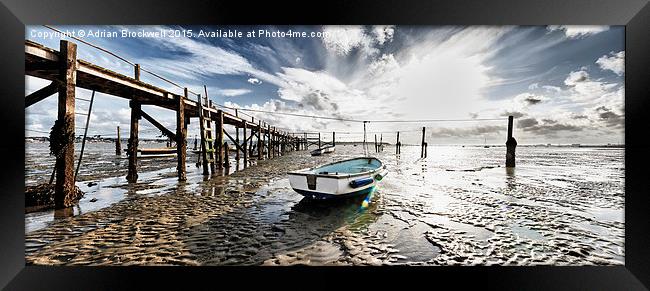 Boats at low tide Framed Print by Adrian Brockwell
