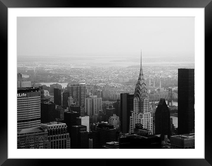 New York Framed Mounted Print by Adam Levy