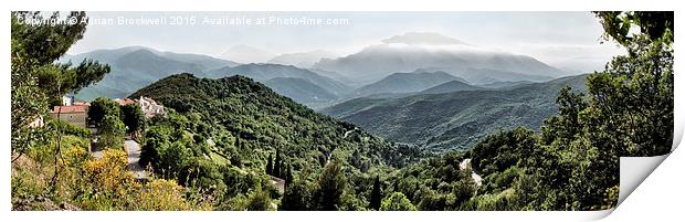 Corsica Panorama Print by Adrian Brockwell