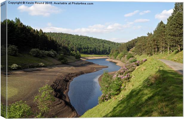  Howden Reservoir in the Peak Distrct Canvas Print by Kevin Round