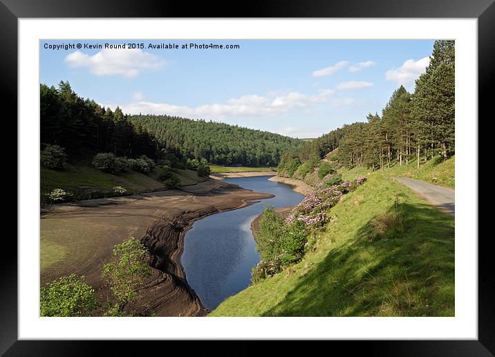  Howden Reservoir in the Peak Distrct Framed Mounted Print by Kevin Round