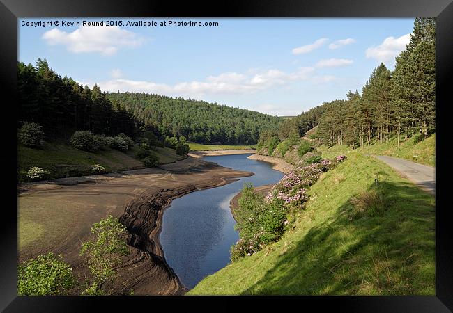 Howden Reservoir in the Peak Distrct Framed Print by Kevin Round