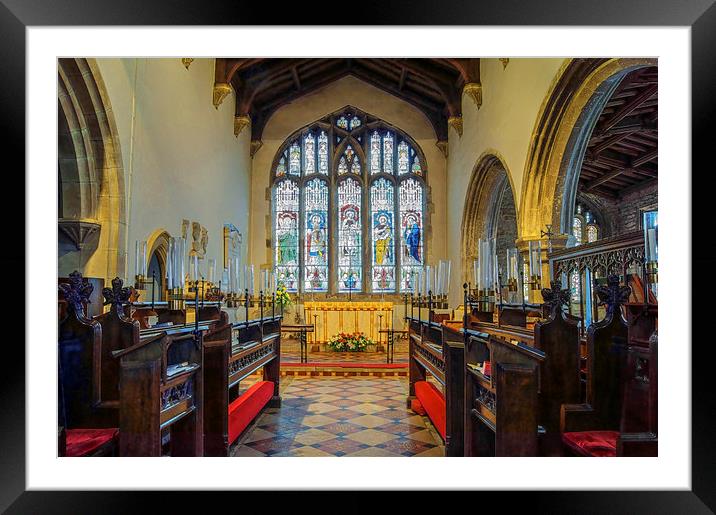 St James Church Interior, Norton, Sheffield  Framed Mounted Print by Darren Galpin