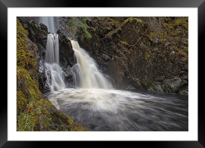  Plodda Falls Framed Mounted Print by Aaron Casey