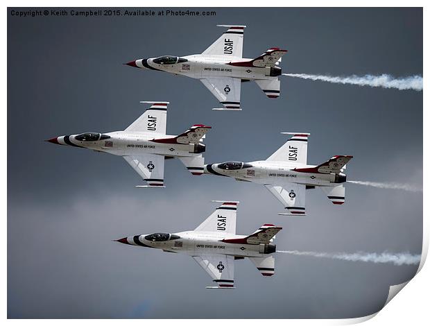  Thunderbirds are GO! Print by Keith Campbell