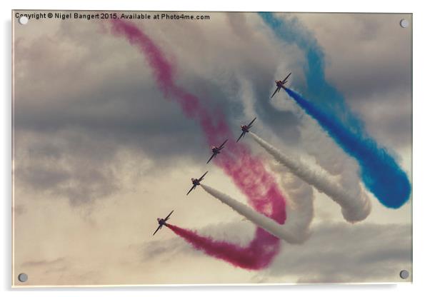  The Red Arrows  Acrylic by Nigel Bangert