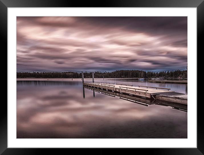  comox lake Vancouver island Framed Mounted Print by Leighton Collins