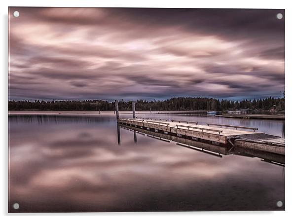  comox lake Vancouver island Acrylic by Leighton Collins