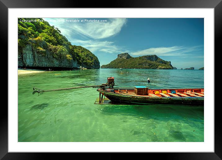  Thai Longtail  Framed Mounted Print by Rob Hawkins