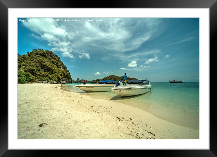 Angthong Speedboats  Framed Mounted Print by Rob Hawkins