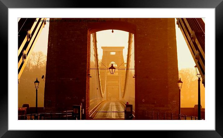   Clifton Suspension Bridge Framed Mounted Print by Jon Gopsill